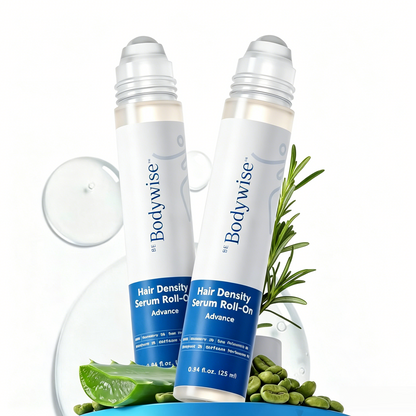 Be Bodywise Hair Growth Serum Roll On - 5% Saw Palmetto, 3% Rosemary Oil for Hair Growth, 3% Fenugreek,1% Caffeine Herbasome | Serum for Hair Loss & Hair Regrowth For Men & Women 25ml/0.84 fl oz